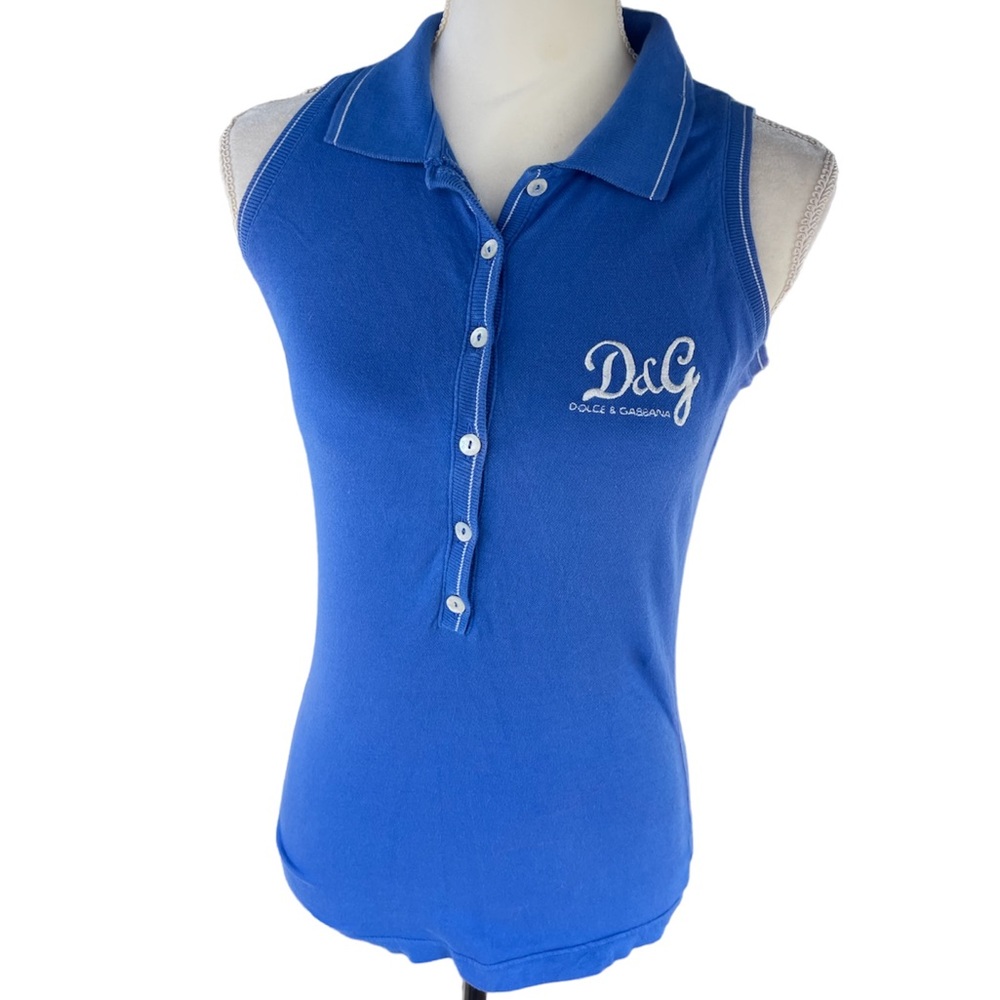 Vintage 90s Dolce and Gabbana polo tank